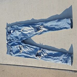 Legend of London Spray on jeans 36x30 destroyed